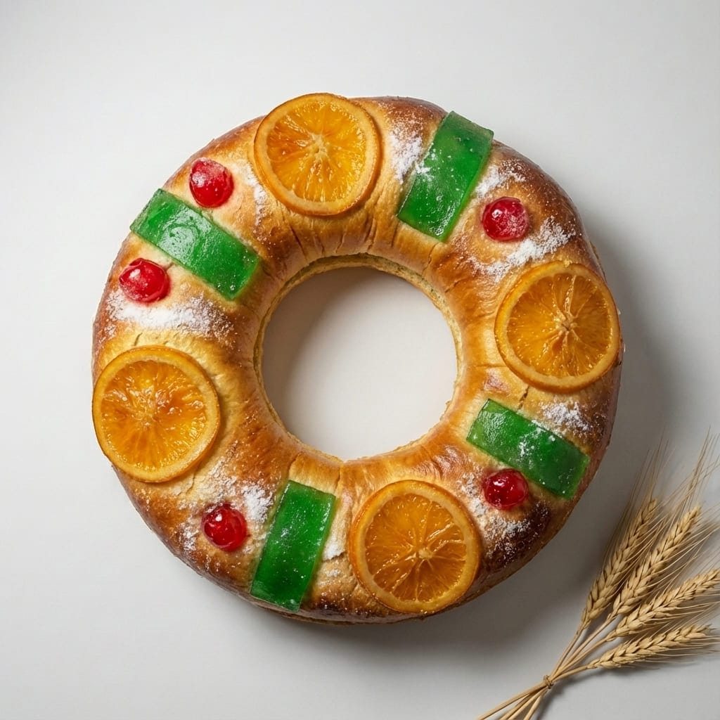 Roscón de Reyes artesanal Barcelona - Elaborado con masa madre